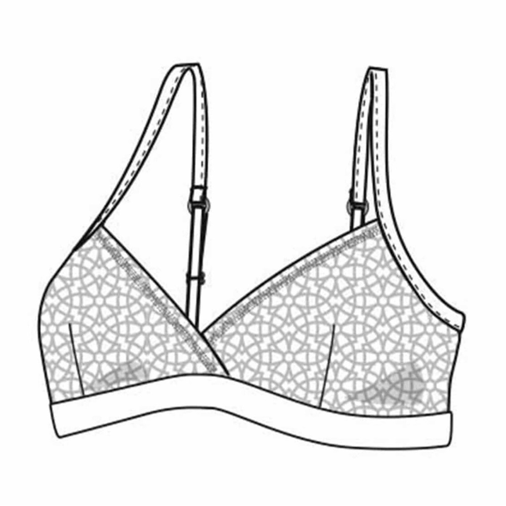 Nomads Hemp Wear Sadia Bra, Triangle Bralette Black, XS-S - Picture 6 of 8